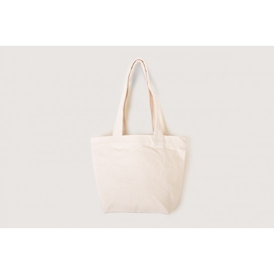 Promotional mini Canvas Tote Bags w/Gusset long handle- Mustard  (L30xH20xD10cm)